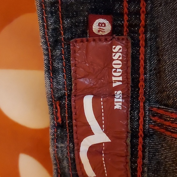 ๐2/$25 or 4/$40 Miss Vigoss Jeans size 7/8 Red Thread Design Excellent cond - Picture 3 of 6